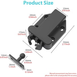 Greluma 8 Pcs Magnetic Push Latch Safe Touch Lock Push to Open Door Latch