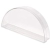 Pioneer Plastics 054C Clear Semi-Circle Plastic Container, 4.3125" W x