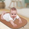 Portable Baby Diaper Changing Mat,Soft Faux Leather, Wipeable & Easy