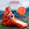3 Pcs Emergency Sleeping Bag,Lifesaving Insulation Blanket Sleeping Bag Mat