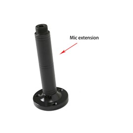 Extension Tube For Mic 5/8 Male,4 inch(Extra-long),Extension Pipe for Wall Mount Mic Stand Used for Various Mounting Devices like Micphone Gooseneck,Clip,Stand & Black 0Pack