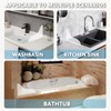 Mecefeno Splash Guard for Bathtub, Clear Bathtub Splash Guard Self-Adhesive