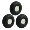 Sourcingmap 3pcs RC Model Plane Aircraft Landing PU Tire Wheel