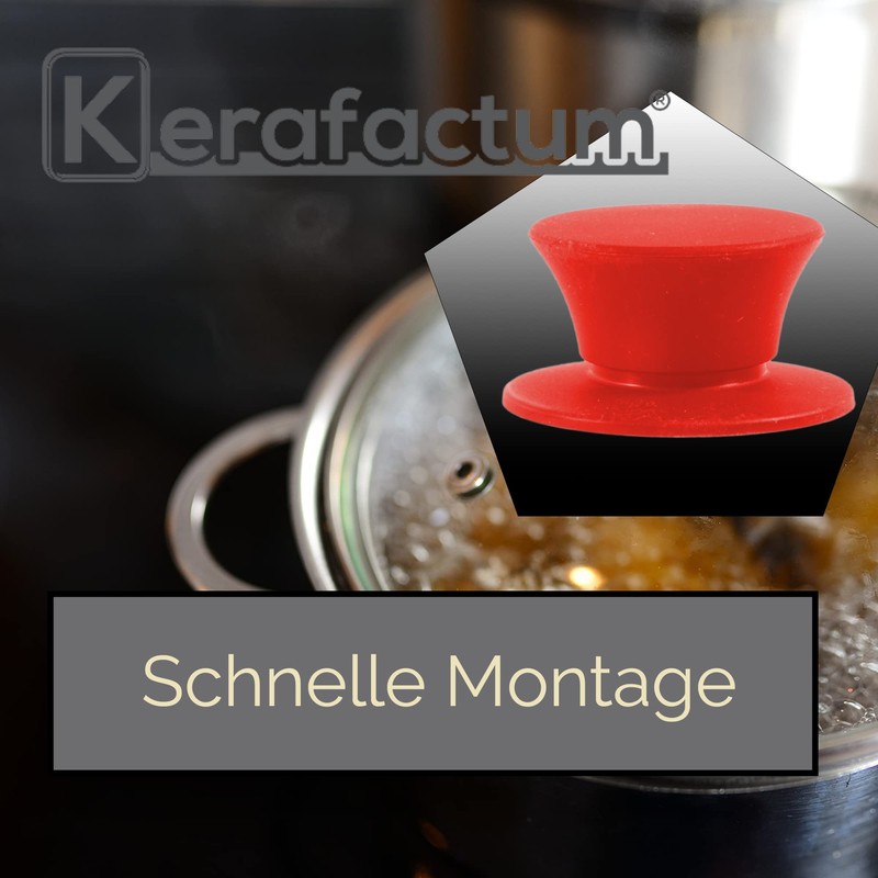 Kerafactum® – 2 Replacement Handle Lid Cover Universal lid handle