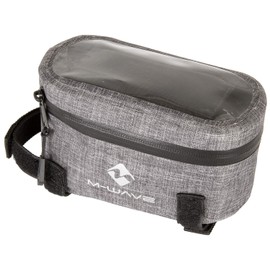 M-WAVE Unisex - Adult Top Bicycle Top Tube Bag Suburban, Grey, Approx. 18.5 x 9.5 x 8.5 cm