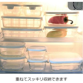 iwaki Iwaki Storage Container Pack & Range Shallow Type L Large 0.32 gal (1.2 L) White Freezer Oven Microwave Safe N3248-W
