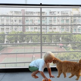 Baby Protective net, 10x2.6 feet Anti-Fall net Children's Balcony guardrail net, Children's pet Safety net Balcony Screen, Crib Stairs Terrace Balcony Railing Cover, Suitable for Children and Pets