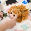 CHGCRAFT 2 Pcs Doll Hair Wefts DIY Wool Figurine Hair