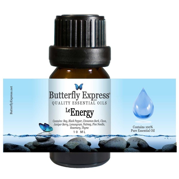Le Energy Essential Oil Blend 10ml - 100% Pure - by Butterfly Express