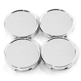 RhinoTuning Set of 4 Wheel Hub Caps for Dodge Toyota Rays Lexus Hub Cap OD 63 mm ID 59 mm, Chrome Wheel Hub Cover Suitable for 2006-2016 Aveo Impala RAM Compass Wheel, 52110398AA 8840 Wheel Centre