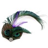 RUNHENG Handmade Feather Peacock Hair Clip