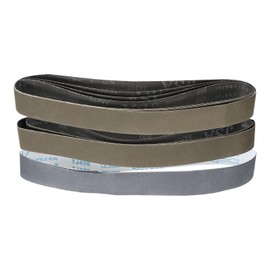 HARFINGTON 12pcs 2 x 42" Sanding Belts 4pcs Each of 600/800/1000 Grit Silicon Carbide Flush Joint Belt Sander Paper for Metal Woodworking Automotive Repair