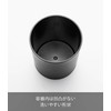 Yamazaki 1835 Bottle-Shaped Trash Can with Lid, Black, W 2.7