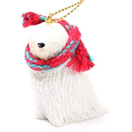 Komondor Tiny Miniature One Christmas Ornament - Delightful!