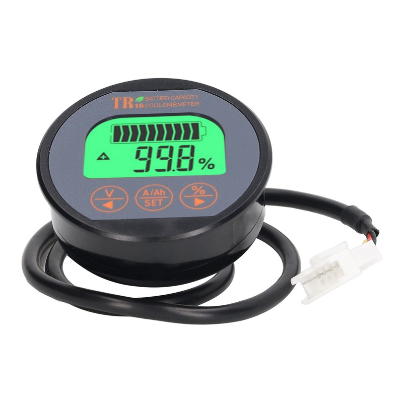 Battery Monitor Waterproof Reverse Connection Protection Battery Voltage Indicator 100V
