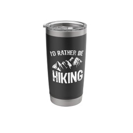 Hiker Novelty Gift, I'd Rather Be Hiking Stainless Steel Insulated Tumbler