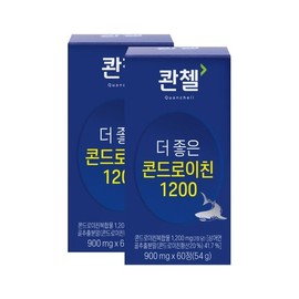 콴첼 더 좋은 콘드로이친 1200(900mg x60정) x2박스 2개월분 Kwanchel Better Chondroitin 1200 (900mg x 60 tablets) x2 boxes 2-month supply