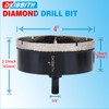 4" Diamond Hole-Saw Bits with Pilot Drill Bit 4 in