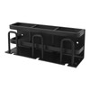 Toothbrush Holder Space Aluminum Rust Prevention Black Toothbrush Storage Rack