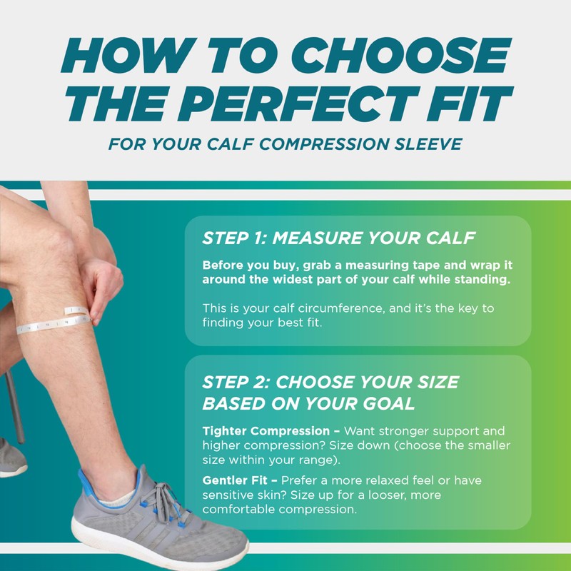 Run Forever Calf Compression Sleeves for Men and Women -
