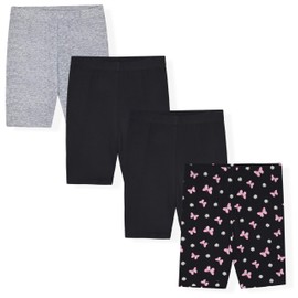 Star Ride Kids Girls Bike Shorts – Multipack Soft Stretchy Polyester Activewear in Fun Prints & Colors (Sizes 5-16), Asst 4, 6X