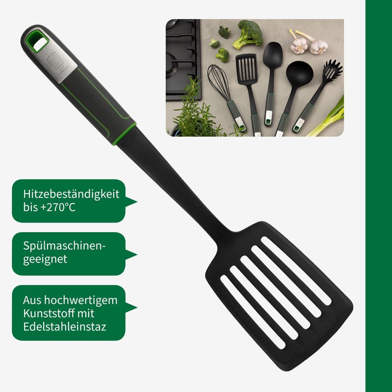 FACKELMANN Chefkoch Meets Slotted Turner - Ideal for Turning Vegetables,
