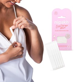 NIPSKIN Cinta Adhesiva Doble Cara para Ropa y Piel Kit 2 Pack 72 Tiras Transparentes - Fashion Tape Antideslizante para Vestidos Escotes y Tirantes
