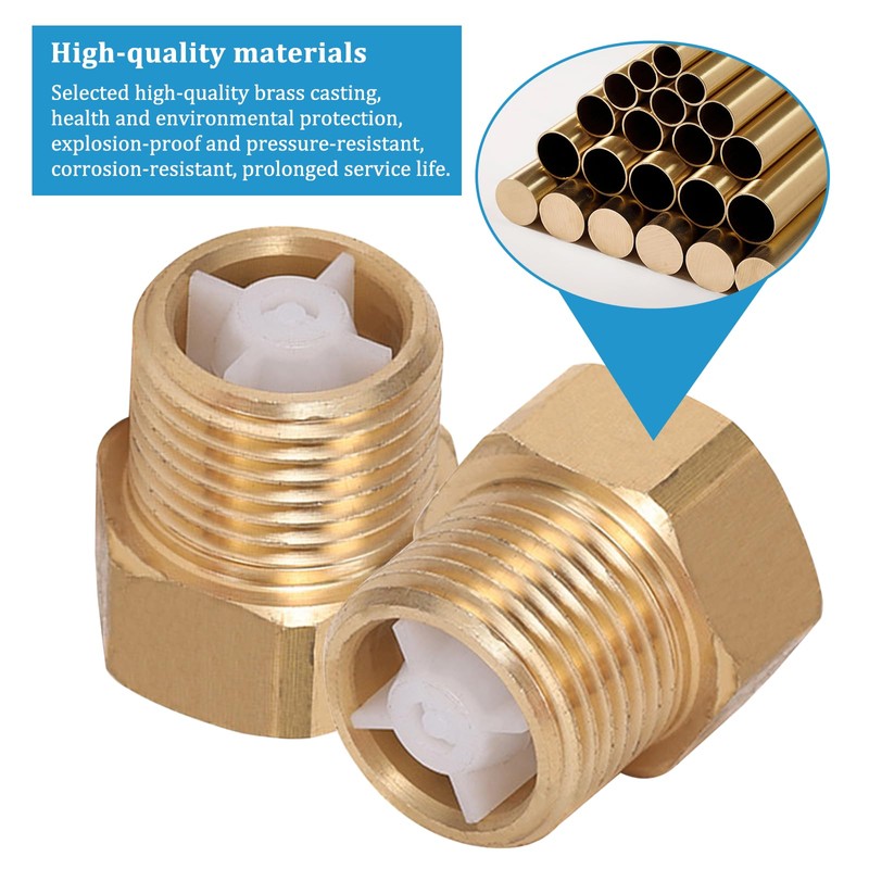 Pack of 2 Check Valves 3/4 Inch DN20 Brass Backflow