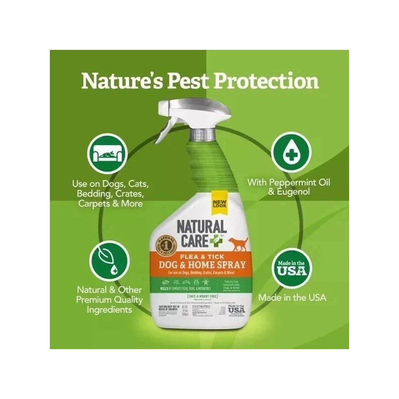 Natural Care + Flea and Tick Home Spray for Dogs,