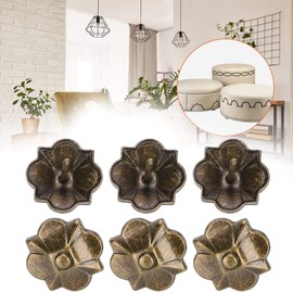 Upholstery Nails, 20Pcs Thicken Flower Pattern Furniture Nails Antique Upholstery Tacks for Headboards Sofa Fixed Decoration 20 x 22mmNails