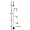 SASAME N-500 3-0.6 N-500 3-0.6 Hook for Throwing a Little