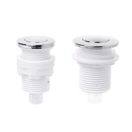 JOYKK 32 mm Compressed Air Switch Button for Bathtub Waste Disposal Switch - White