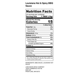 Premium | Louisiana Hot & Spicy BBQ Sauce | Crafted in Small Batches with Farm Fresh Herbs for Premium Flavor and Zest