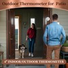 Dunuo 4" Brass Outdoor Thermometer, Indoor Thermometer for Room –