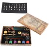 Feather Pen Set European Style British Retro Lacquer Stamp Dipped