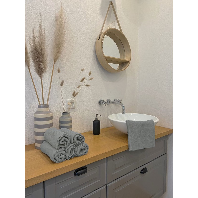 ZOLLNER Set of 6 Guest Towels 40 x 60 cm