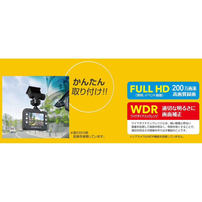 Nplace NDR-RC173 Dash Cam (2-inch LCD, 2 Megapixels, G Sensor),