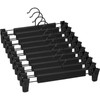 Lamitocs Pants Hangers with Clips, Skirt Hangers, 360 ° Swivel