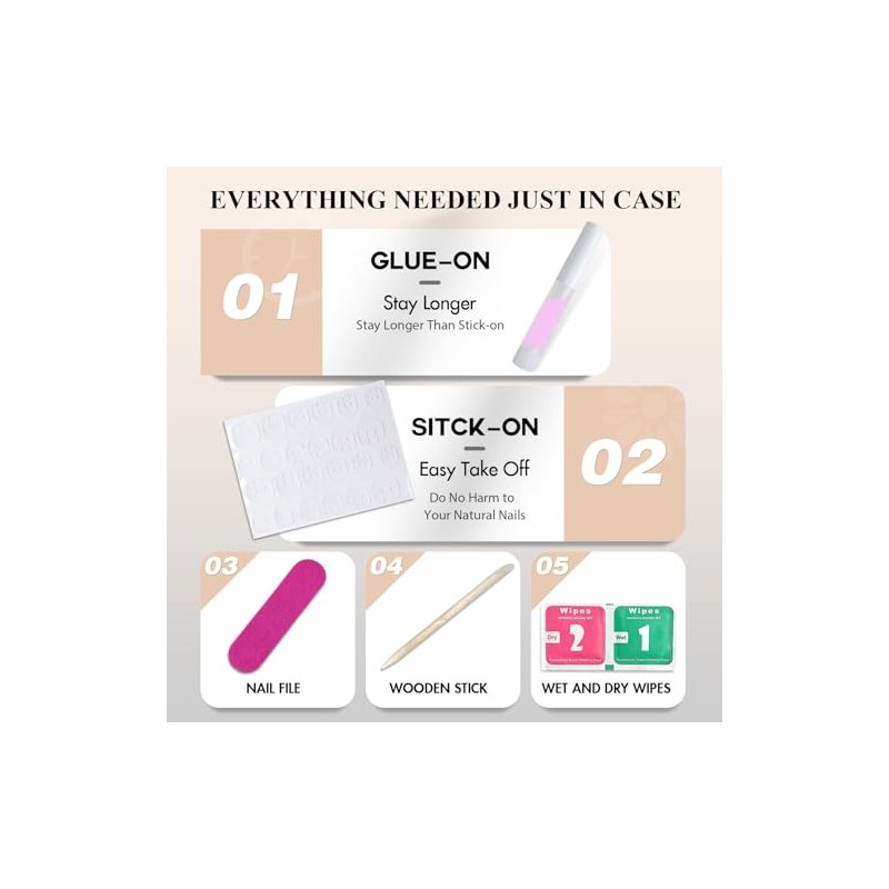 SXVME Uñas postizas Cat Eye cuadradas y largas - Uñas