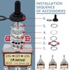 Innfeeltech 3 Pcs Momentary Toggle Switch, 20A 125V, 2H-C223 DPDT,