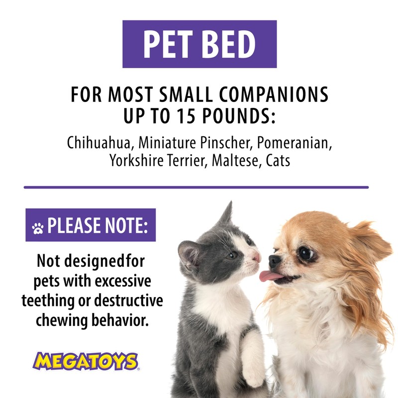 Megatoys Elvis Plush Car Pet Bed – Pink Pet Bed