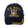 United States Navy Veteran Proudly Served Blue Hat Cap USN