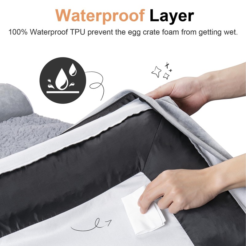 Large Dog Bed Orthopedic Washable: Beds Bolster XL Bed Big