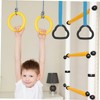 KICHOUSE 1 Pair Gymnastics Rings for Adjustable Non Slip Indoor