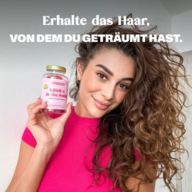 Biotin Hair Vitamins Bloom Robbins - Hair Loss Woman - Hair Growth Accelerate - High Dose Biotin - 60 Gummies, 100% Vegan - Hair Vitamins with Vitamin A, E, Zinc, Selenium - Hair Growth Agent