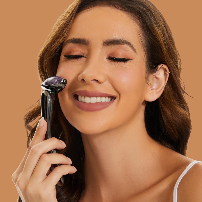 Face Roller Jade Face Roller Eye Massager, Anti-Ageing Face Massager