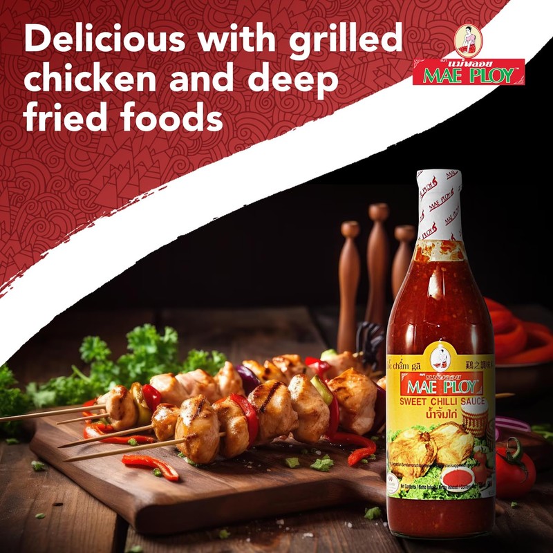 Mae Ploy Sweet Chili Sauce From Thailand, Mild Spicy And