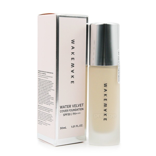 Wake Make Water Velvet Cover Foundation 30ml, No. 21 Vanilla