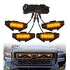 Luces de parrilla para Nissan Frontier 2022 2023 2024 luces