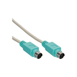 Intos Cable PS/2 PC 99 PS/2 Cable Male mDIN6 mDIN6 Straight Male Connector 2.0 M Green